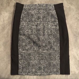 H&M Tweed Colorblock Pencil Skirt 8